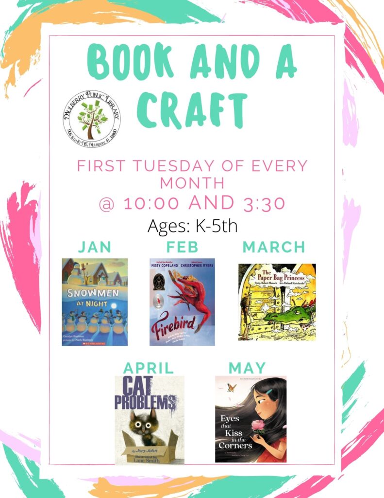 Book and a craft flyer